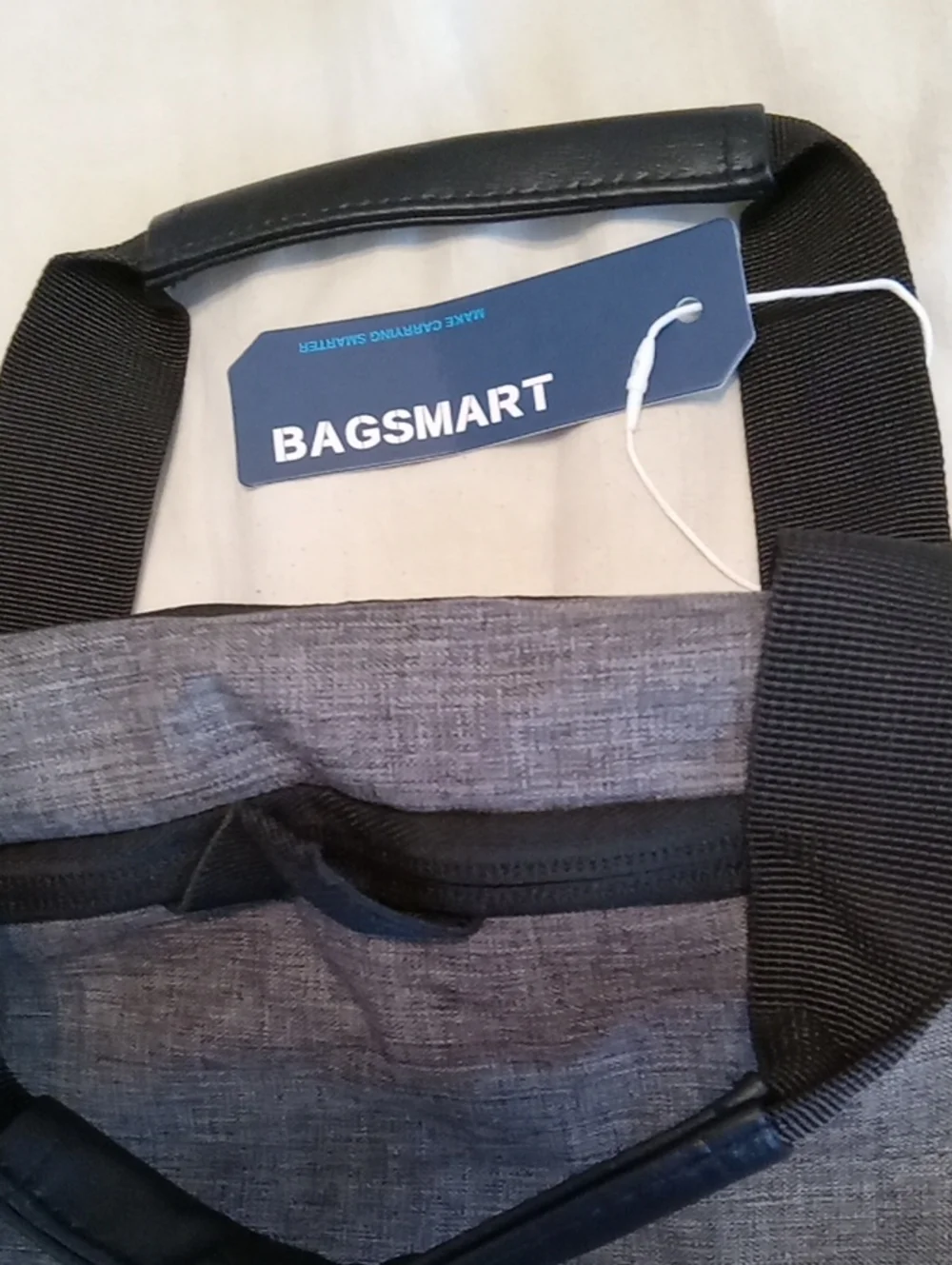 NWT  Smartbag Men’s Gray Luggage Bag. Travel, Versatile